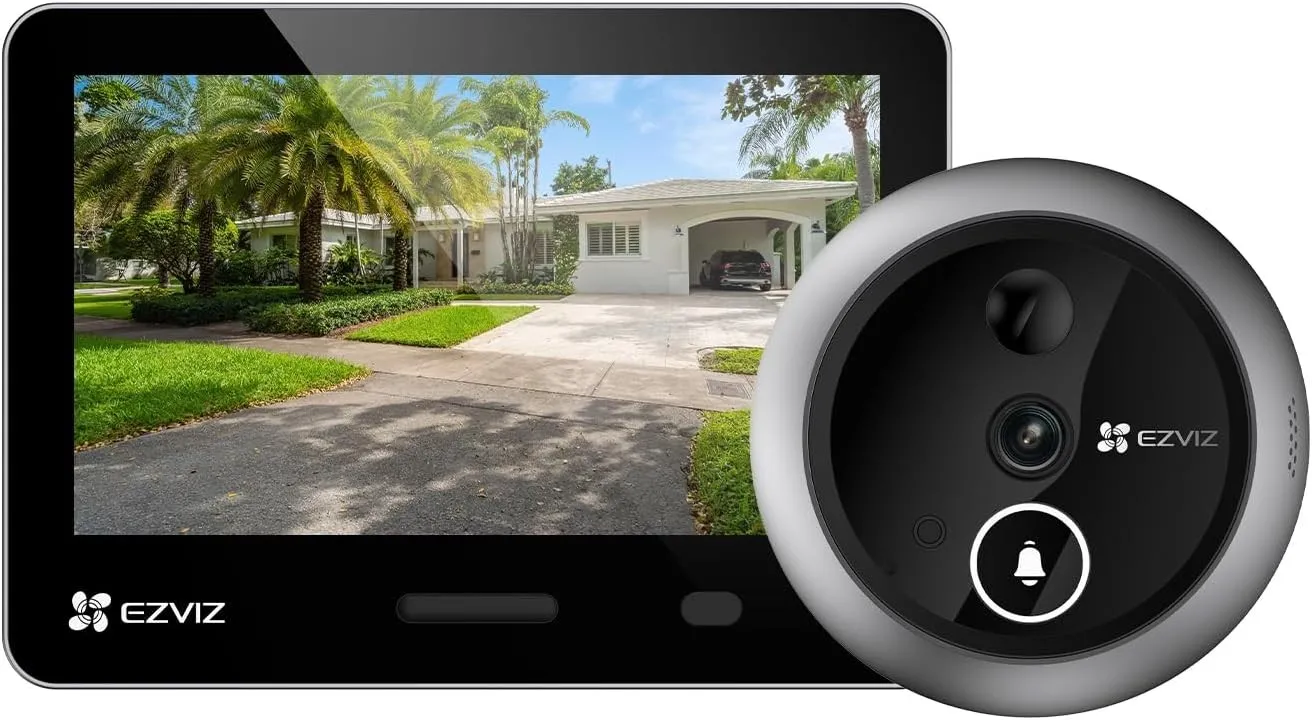 Mirilla digital EZVIZ EP4 4K por 189€ (-92%) en Amazon
