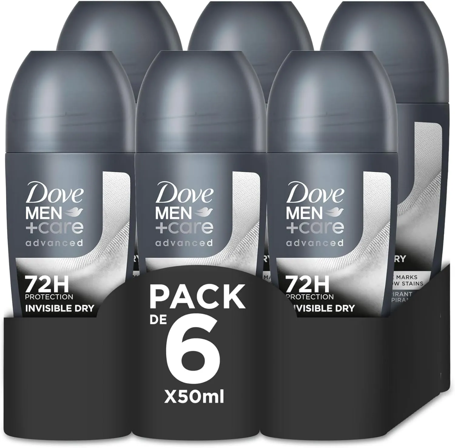 Pack 6 Desodorantes Dove Men+Care por 73€ (-47%) en Amazon