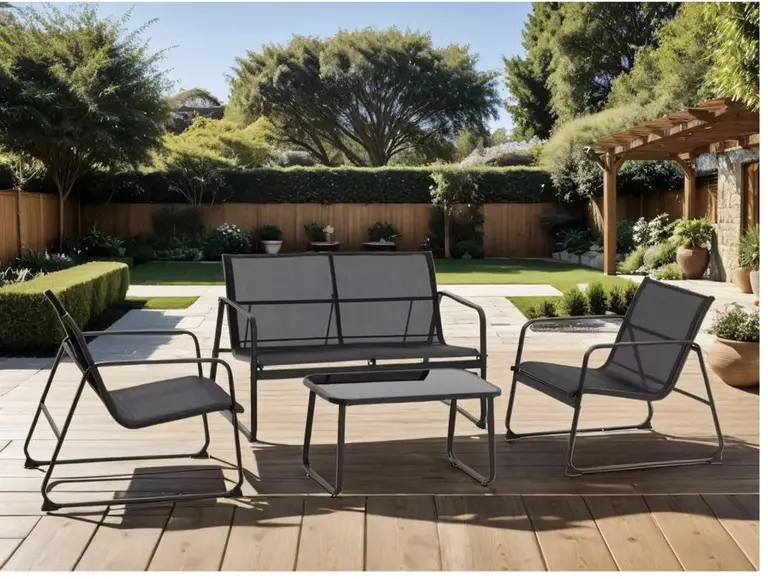 BUEN PRECIO: Conjunto de jardín con mesa, sofá y 2 sillas por solo 82,6 € con envío desde España