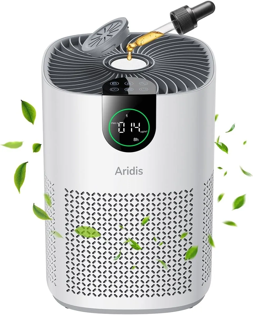 Purificador de Aire con Filtro HEPA + aceites esenciales