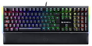 Newskill Serike Switch Red - Teclado Mecánico Gaming con Reposamuñecas