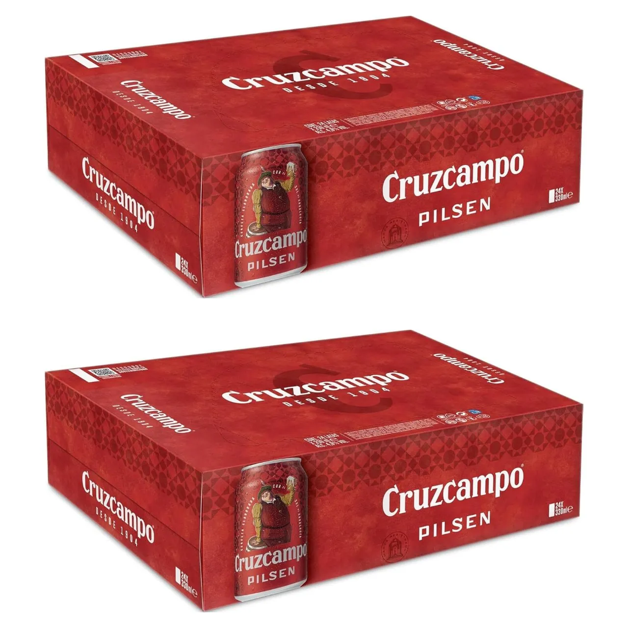 48 latas Cerveza Cruzcampo Pilsen por 21,90€ (-36%) en Amazon