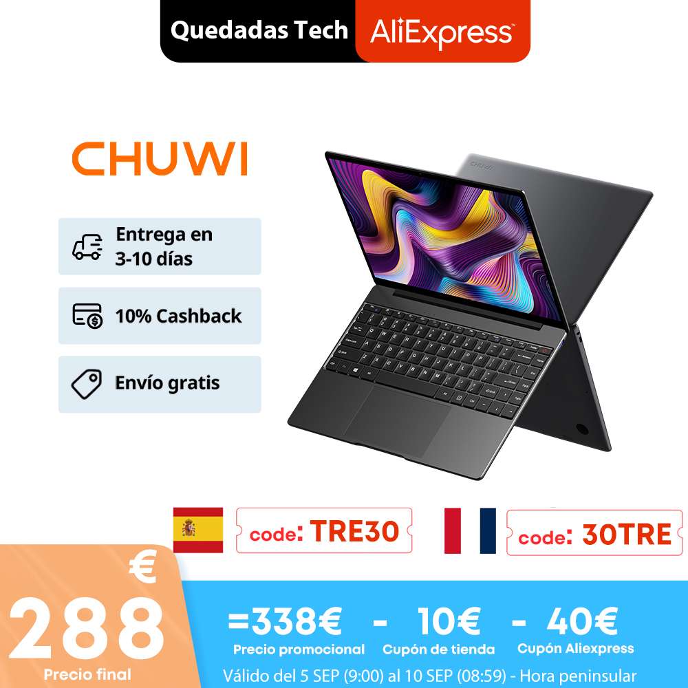 PC Portátil Chuwi GemiBook PRO 14" 12GB/256GB SSD