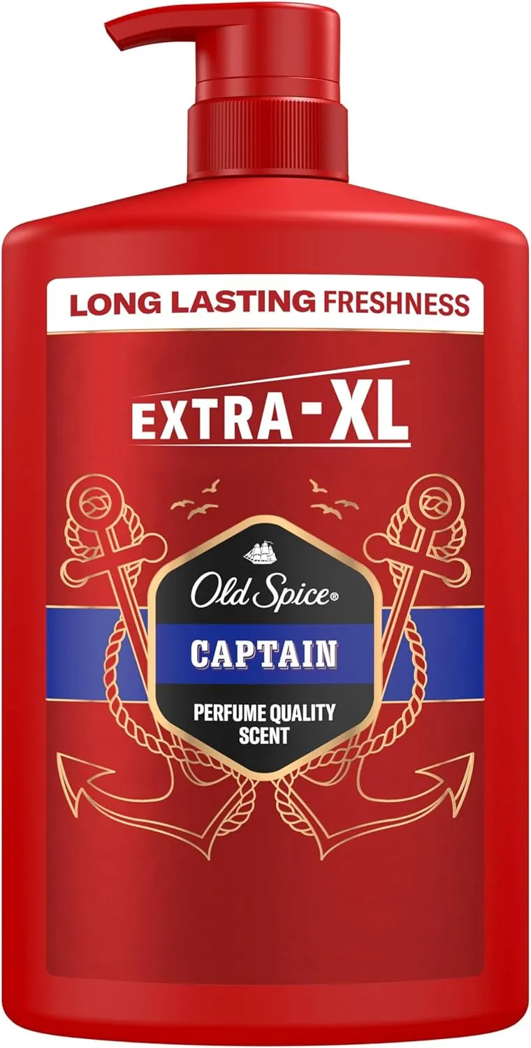 Gel y Champú Old Spice Captain 1L por 5,20€ (-35%) en Amazon