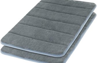 2 unidades Alfombra antideslizante absorbente, Espuma de Memoria, para baño