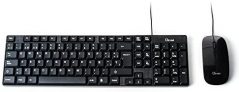 L-Link LL-KB-816-COMBO – Kit Teclado + Ratón USB, color negro