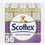 ¡No queda papeeeeeel! Chollo en Scottex Acolchado: 56 rollos por solo 15,64 €
